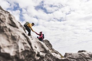 working together